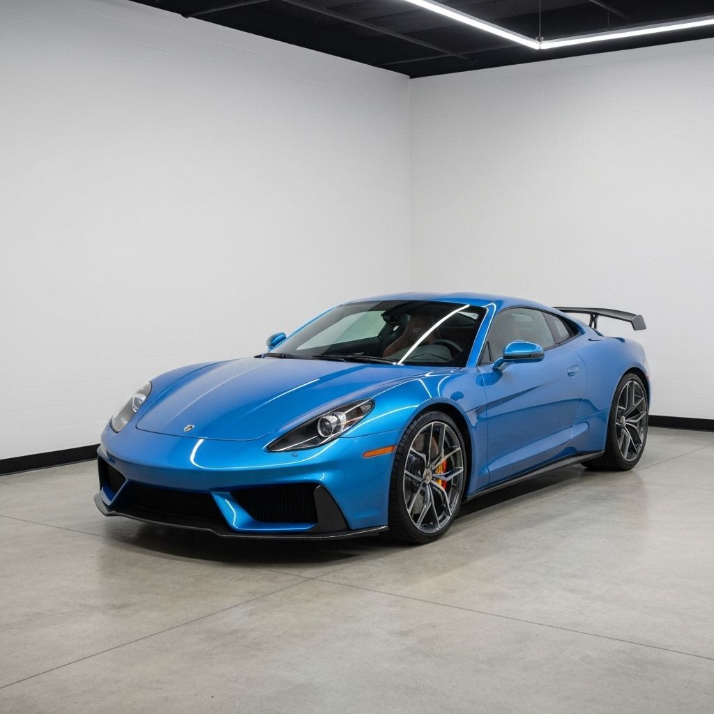 Luxury cars showroom
